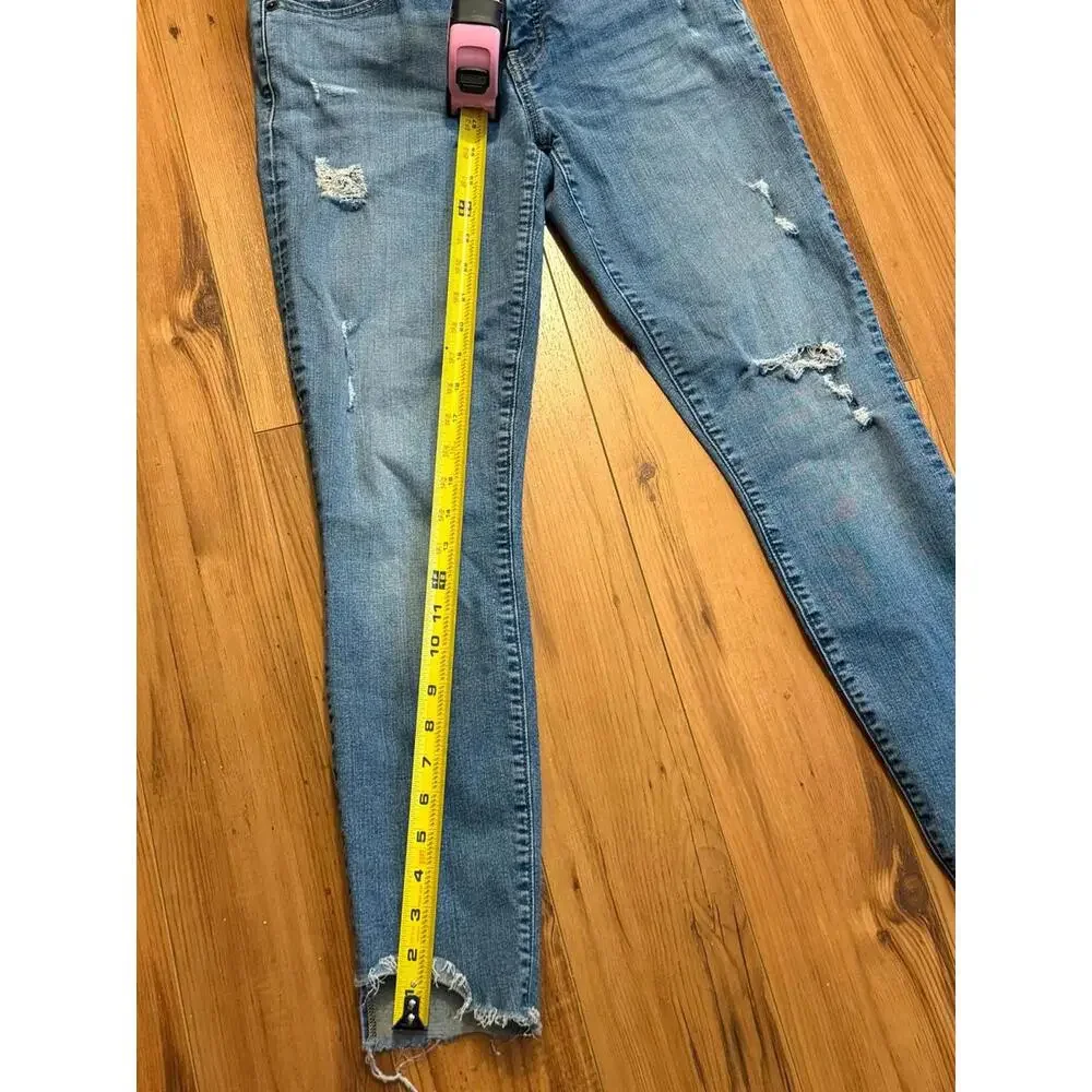 Lucky Brand Distressed Blue Skinny Jeans Mid Rise Women’s 28 - Picture 2 of 6